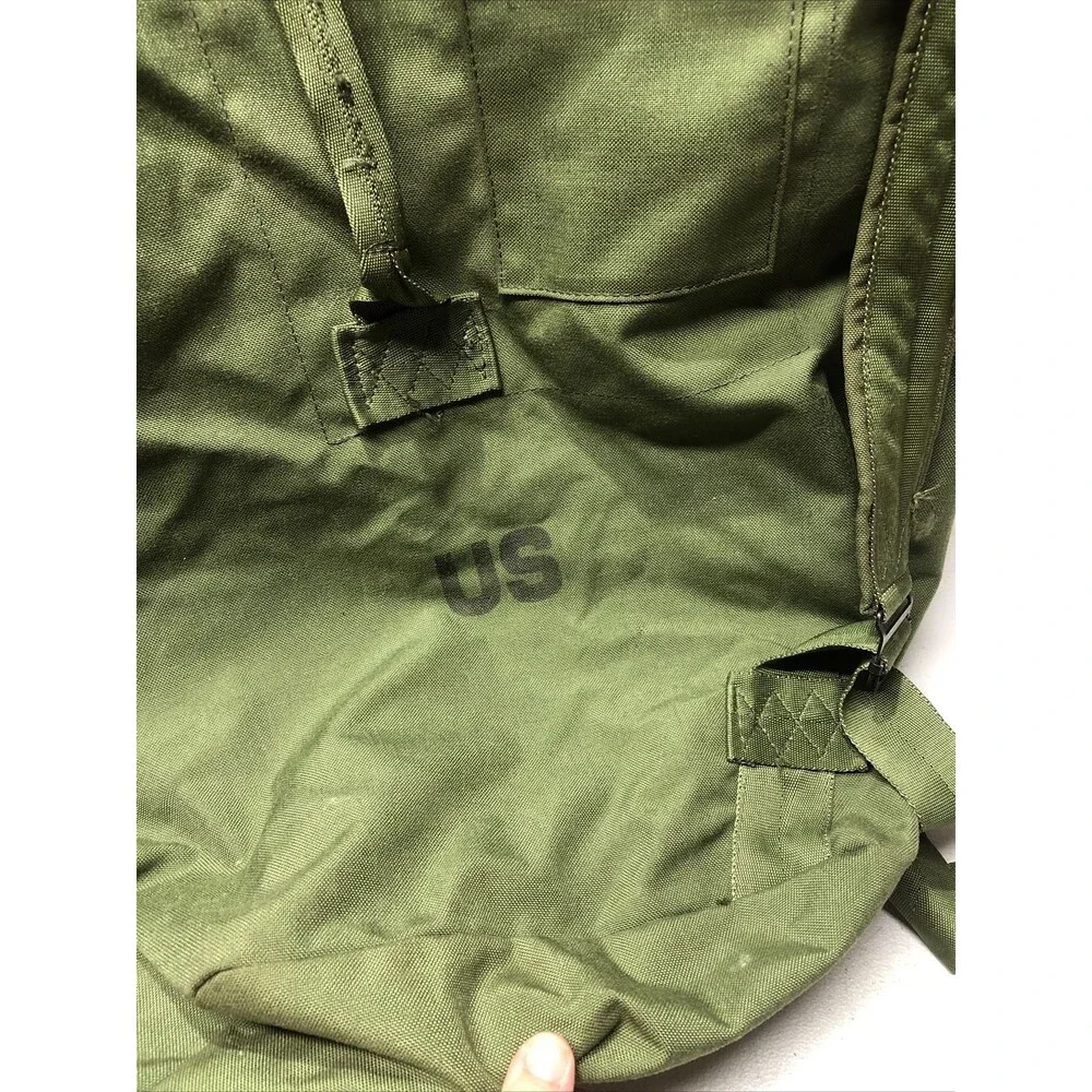 US Military Duffel Bag OD Nylon with 2 Straps Cargo Backpack
